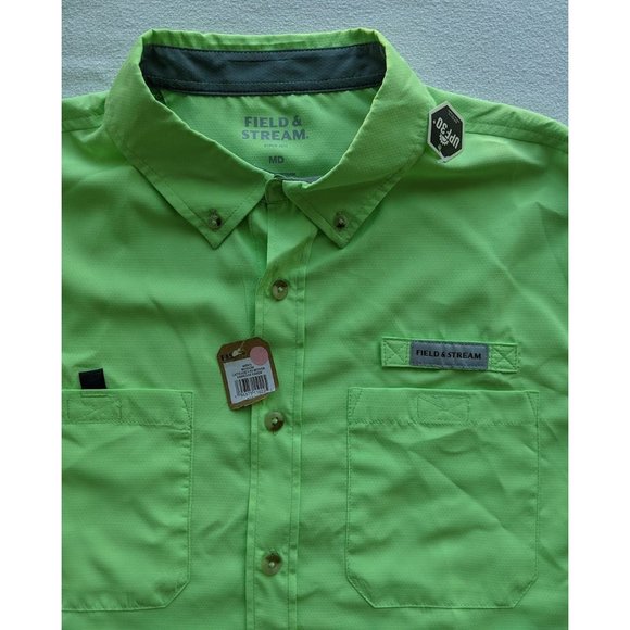 Field & Stream Men's Latitude II Short Sleeve Button Up Top Size M, Green Outdoo - Picture 4 of 5